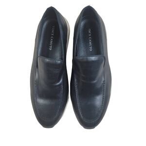 Vince Camuto Sporty Leather Eidel  Slip On Sneaker Topanga Black Size 10.5